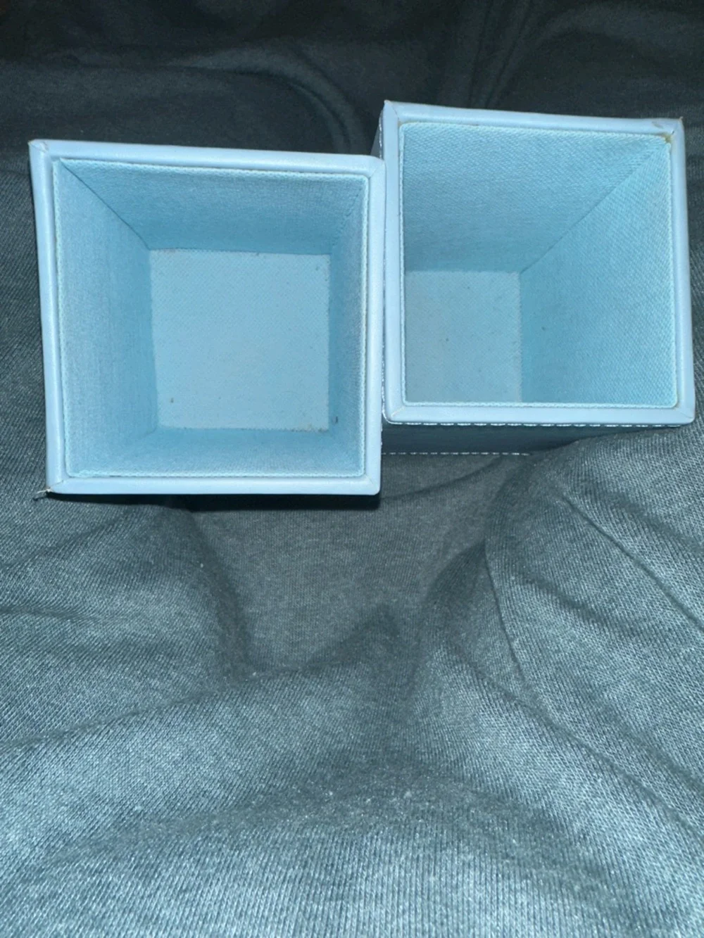 Set of 2 Light Blue Pencil Cup/Desk Organizer
